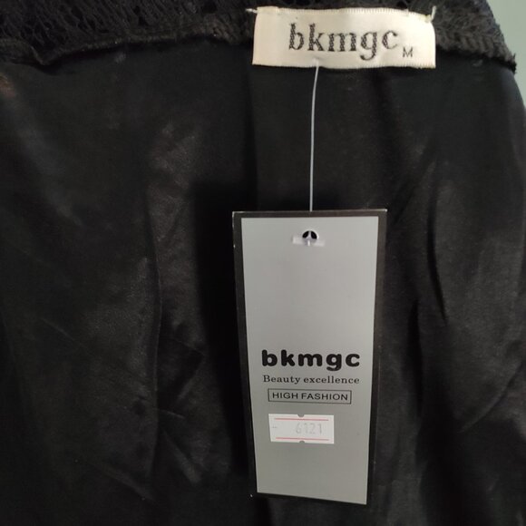 NWT BKMGC Women Dress Sheer Black Lace with Liner Retro Glam Pin Up - Picture 4 of 4